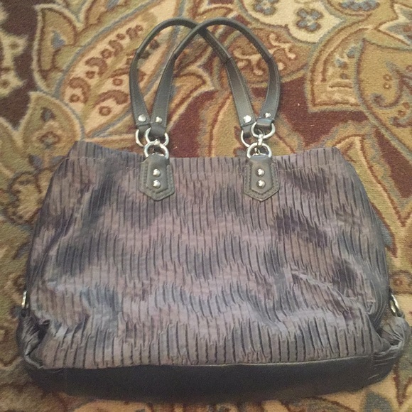 Authentic Coach Gray satin purse and coach wallet - Picture 2 of 6